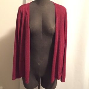 Eileen Fisher Royal Alpaca red cardigan sweater